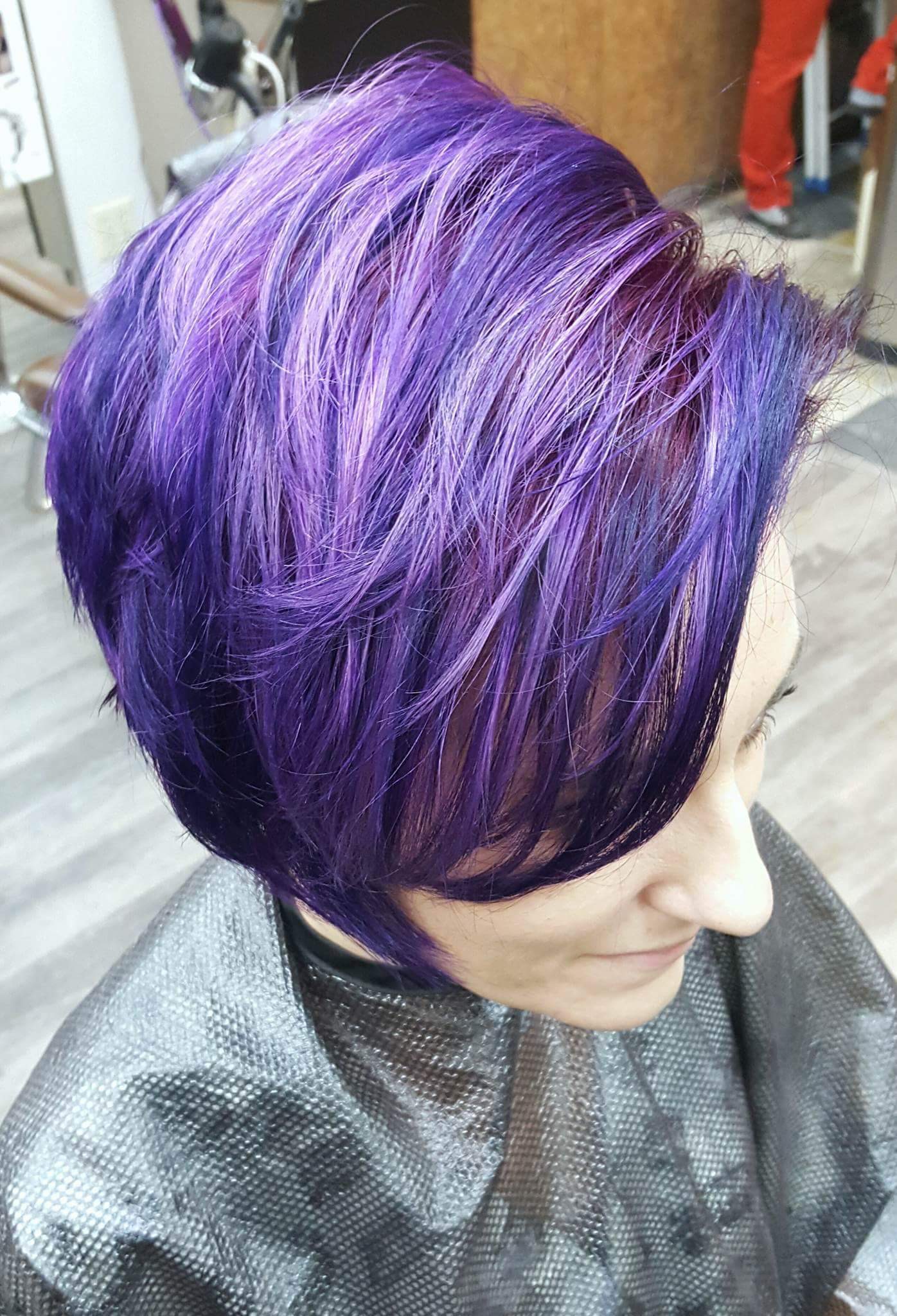 Purple hair Hairstyle Inn
